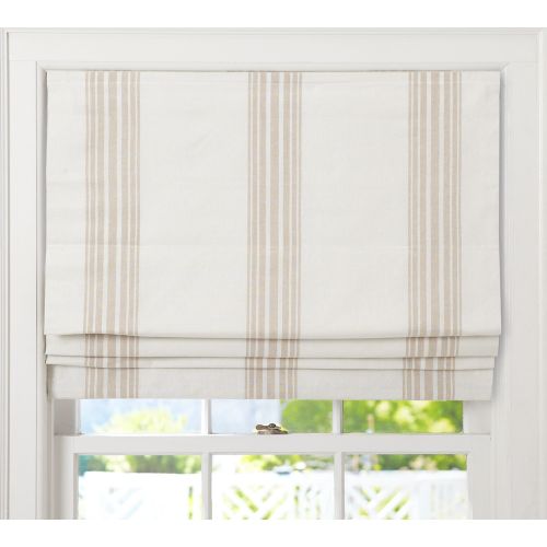 Riviera Striped Roman Blackout Shade