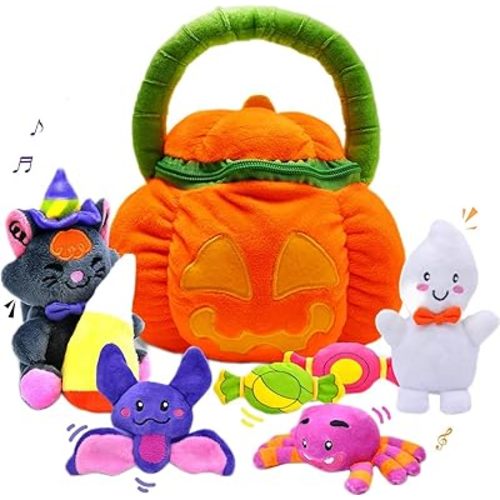 JOYIN Baby's Pumpkin Halloween Playset with 8 Fun Play Pieces, Halloween Theme Decoration, School Classroom Supply, Party Favor Supplies, Goodie Bags Stuffers Fillers, Toy and Prizes, Treats Gifts