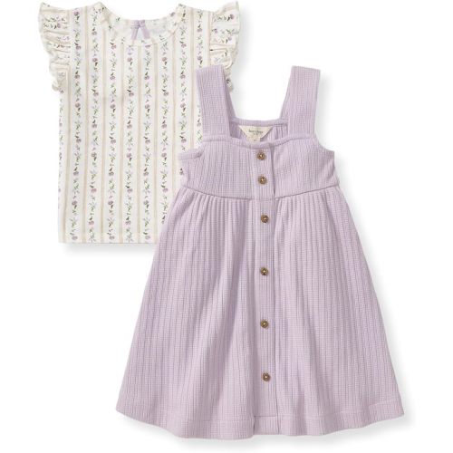 Burt's Bees Baby baby-girls Dress Set, Infant & Toddler, Short & Long-sleeve, 100% Organic Cotton