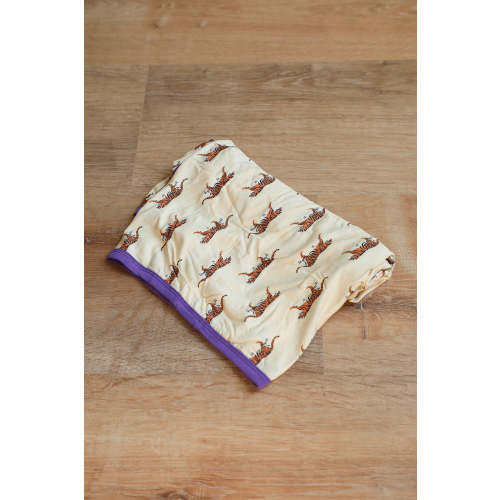 Purple Tiger Bamboo Swaddle Blanket