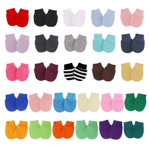 TELOLY Baby Anti-scratch Face Gloves Protective Spandex Cotton Newborn Mittens