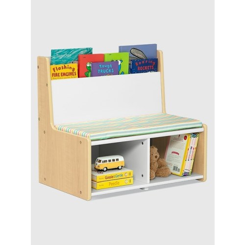 Toddler Reading Nook with Padded Bench