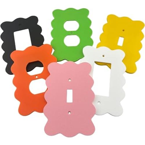 Funky Retro Scalloped Light Switch Cover Outlet Wall Plate