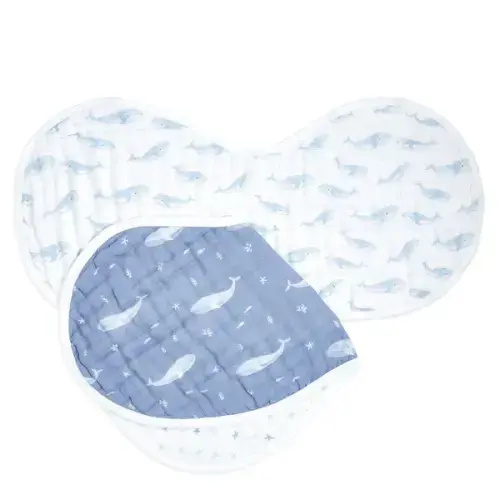 Oceanic Organic Cotton Burpy Bibs 2pk | aden + anais