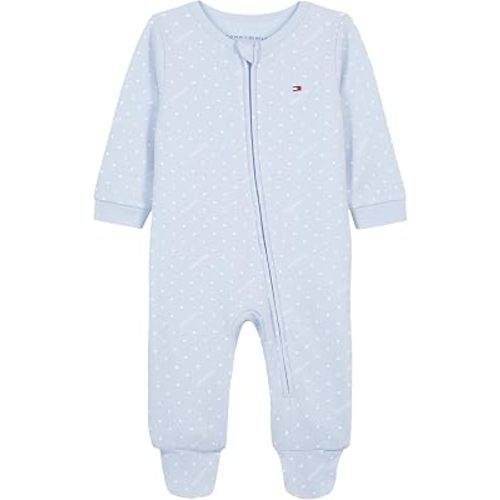 Tommy Hilfiger Baby Boys' Long Sleeve Footed Onesie