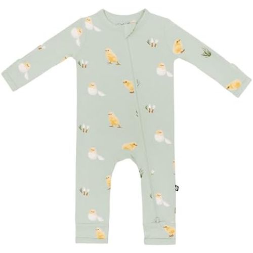 KYTE BABY Soft Bamboo from Rayon Long Sleeve Unisex Bodysuit, 0-24 Months