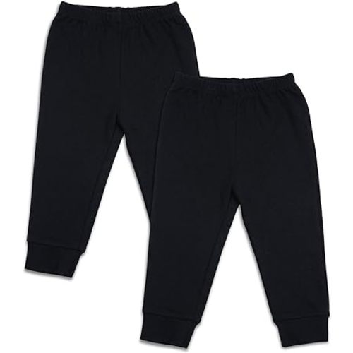 SOBOWO Solid Baby Sweatpants, Unisex Baby Toddler Cotton Crawling Pants for Newborn Boys Girls 0-24 Months