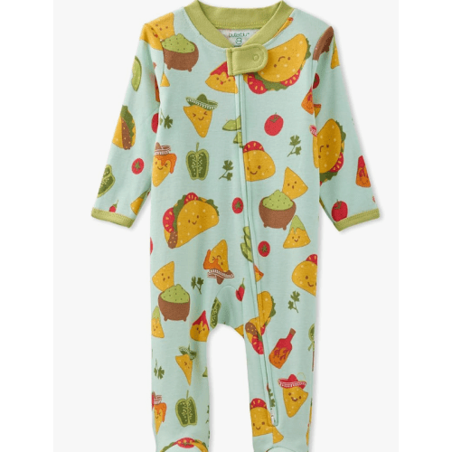 Butterblu Scout Sleep & Play 100% Organic Cotton Footed Zip Front Sleeper Pajamas for Baby Boys, Girls, Unisex
