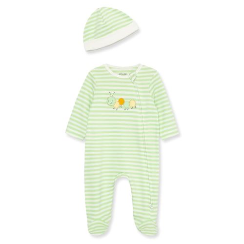 Little Me Clothes for Baby Unisex Gender Neutral Sleeper and Cap Set, 100% Cotton Scratch-Free Tag, Preemie to 9 Months