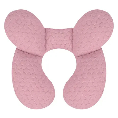 KAKIBLIN Baby Travel Pillow, Upgraded Baby Neck Pillows for Car Seat, Infant Neck Support Pillow for Head and Neck,Newborn Head Support for Car Seat,Pushchair (Pink)