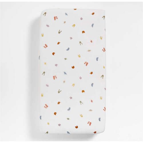 Supersoft Forest Animals Organic Cotton Baby Crib Fitted Sheet