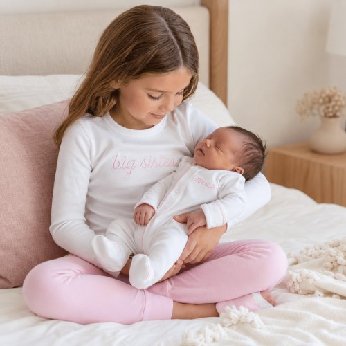 Sisters Embroidered Gift Set