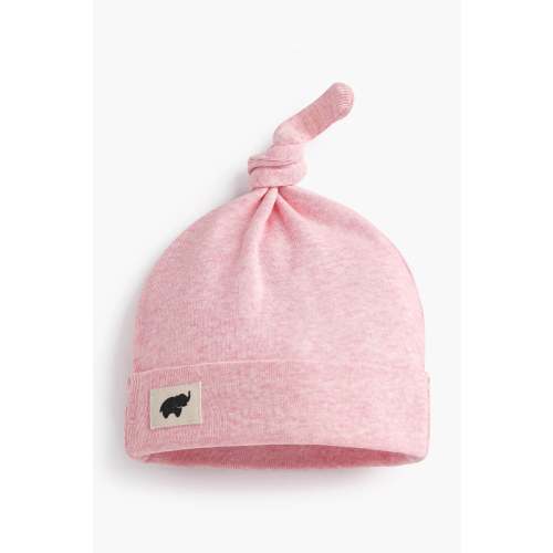 Organic Top Knot Cap - Pink | Monica and Andy
