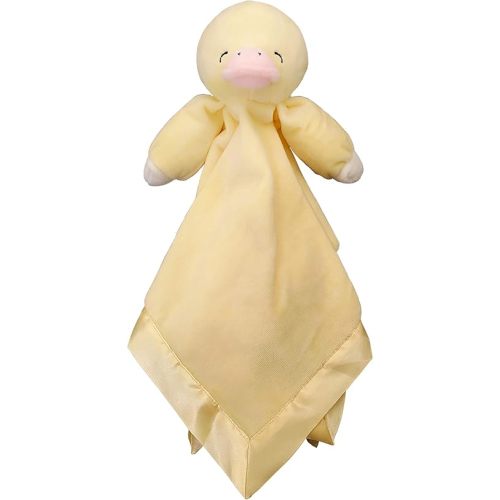 Plush Duck Baby Lovey, Soft Security Blanket for Babies, 18" x 18", Perfect Comfort Toy for Newborns, Ideal Baby Gift for Boys and Girls