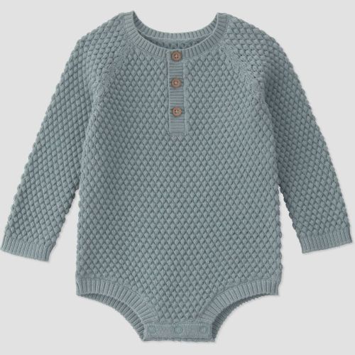 Carter's Just One You® Baby Boys' Long Sleeve Bubble Sweater Romper - Gray 3M
