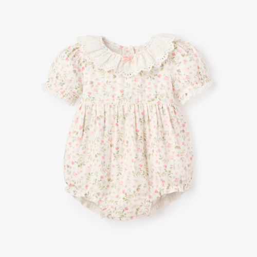 Folklore Floral Organic Muslin Bubble – Elegant Baby