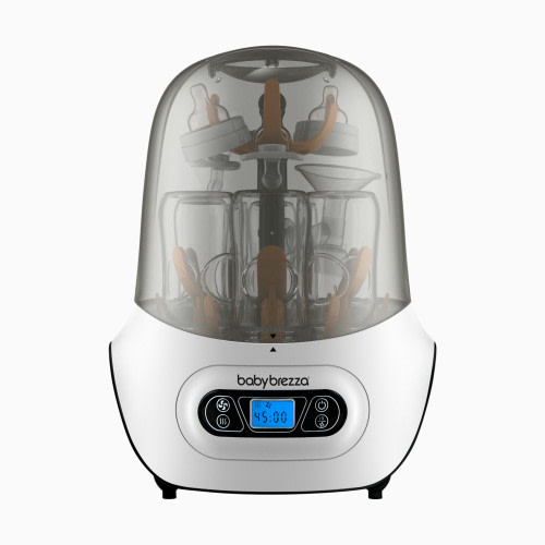 Baby Brezza One Step Sterilizer Dryer - White On Black