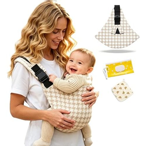 Baby Sling Carrier, Toddler Carrier, Adjustable Lightweight Breathable Cotton Single Shoulder Hip Seat for Daily Walks, Shopping, Park Visits & Family Outings, Machine Washable, Non-Slip Design