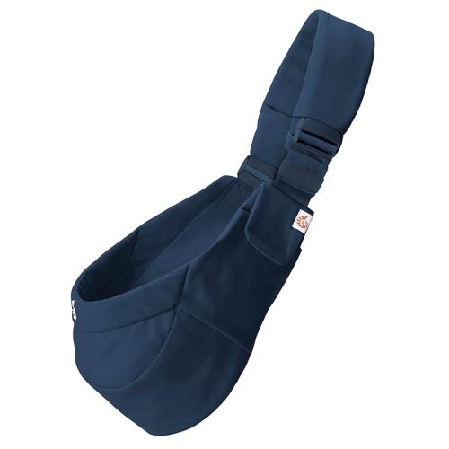 Ergobaby Upsie Sling Baby Carrier for Babies and Toddlers 6-48 Months (17-45 lbs) - 2-Position Ergonomic Baby Carrier with Front Storage Pocket, Hip-Healthy Positioning - Midnight Blue