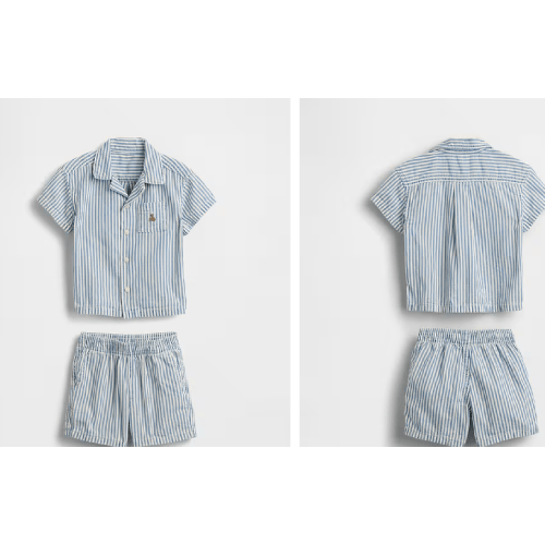 Baby Denim Stripe Set