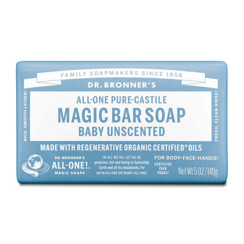 Unscented Pure-Castile Bar Soap with Organic Ingredients | Dr. Bronner's