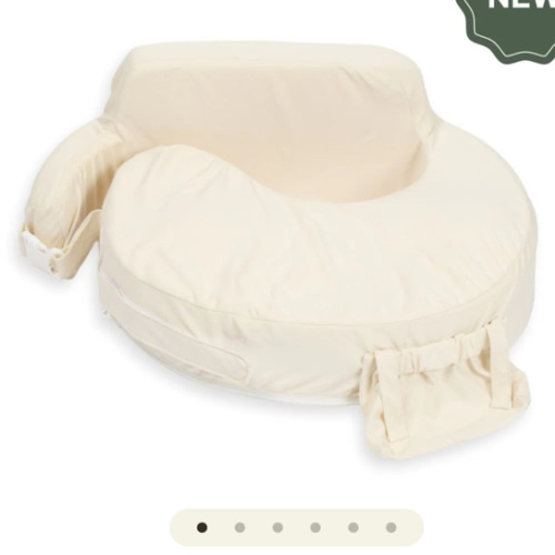 Super Deluxe Oat Nursing Pillow with 100% Organic Cotton Cover