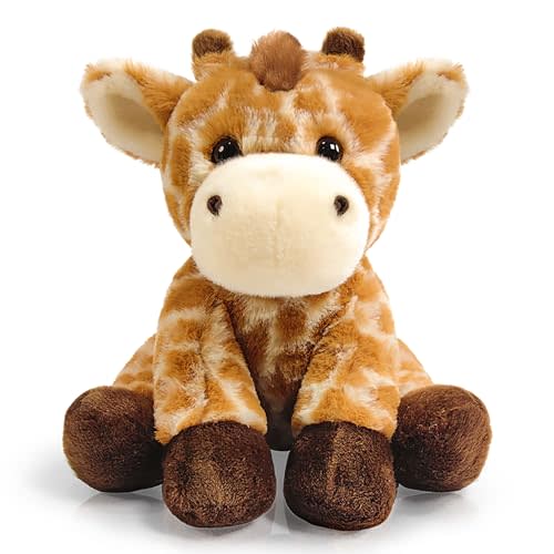 Giraffe Stuffed Animal Toys, 8.5 Inch Soft Cuddly Giraffe Plush Animals Toy | Cute And Realistic Animals Characters Stuffed Filled in giraffe Gifts For Boys And Girls Toy For Toddlers 1-3