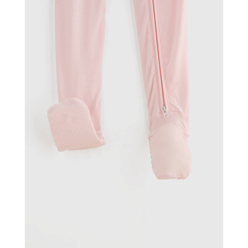 Bamboo Footie Pajama - Baby in Gentle Pink