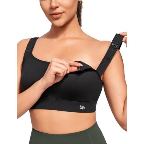 Yvette Nursing Sports Bras for Breastfeeding Adjustable