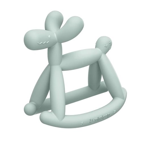 Baby Teether Toys, JellyDog Baby Teething Toys, Food Grade Silicone Teether, Baby Teething Relief Toy for 0-6 6-12 Months (Mint Green)