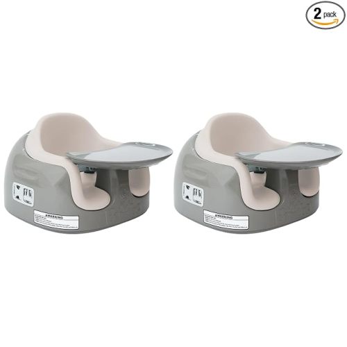Bumbo 2 Pack 3-in-1 Multi-Seat with Tray, 6 to 36 Mos., Breige/White Sand