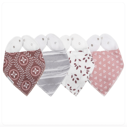 Bazzle Baby Bandana Bib 4-Pack - Various Colors – Bunny Bottoms Boutique