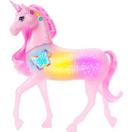 Barbie Sparkle Lights Toy Unicorn with 20 Interactive Combos of Lights, Sounds & Music