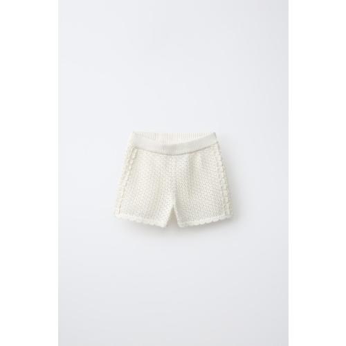 KNIT SHORTS - Ecru | ZARA United States