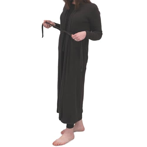 monica + andy Women's Organic Waffle Lounge Robe
