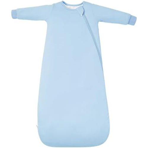 Baby Sleep Sack Long Sleeve Wearable Blanket 1.0 TOG, Premium Soft Infants Warm Sleeping Bags with 2-way Zippers