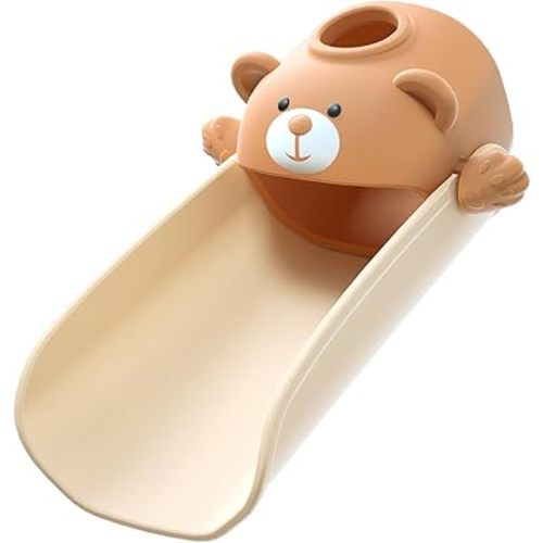 Skyroku Faucet Extender for Toddlers, Sink Extenders with Temperature Sensitive for Kids Hand Washing Sink Faucet Extension,Suitable for Bathroom Sink, Kitchen,Bathtub (Brown)