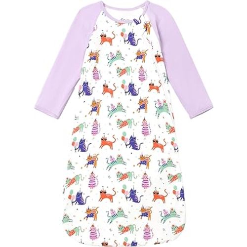 PATPAT Bamboo Viscose Long Sleeve Baby Sleep Sack, 0.5 TOG, Sizes 0-24M