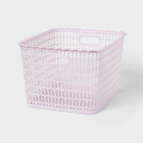 Scallop Decorative Basket Large Purple - Brightroom™