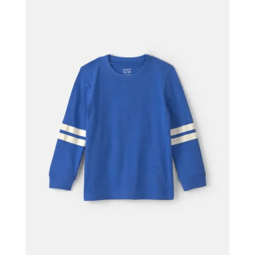 Toddler Boy Striped Long-Sleeve T-Shirt - Blue | Carter's