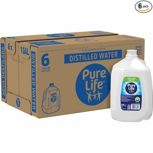 Pure Life Distilled Water, Kosher, 128 Fluid Ounce (Pack of 6)