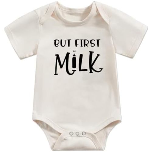 Newborn Baby Bodysuit Infant Short Sleeve Funny Letters Print Romper Reveal Pregnancy Announcement Clothes