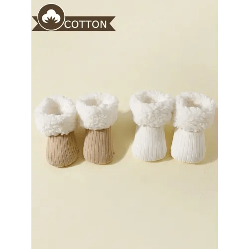 2pairs Toddler Thick Thermal Lined Anti- Mid-Calf Socks, For Winter | SHEIN USA