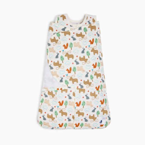 Small Story Organic Cotton Wearable Swaddle - Forest Friends, Nb
