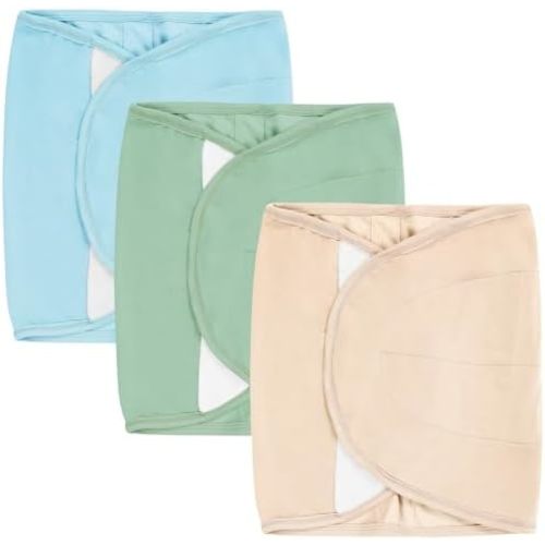 3-Pack Newborn Swaddle Wrap, Adjustable Velcro Swaddles Strap for Infants, Baby Arm Swaddle Band