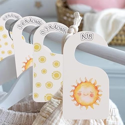 You are My Sunshine Theme Baby Closet Dividers - Sun Sunshine Theme Baby Clothes Nursery Size Organizer,Nursery Closet Dividers Newborn-24 Months (Sun)