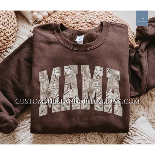 Camo Mama Sweatshirt, Mom Crewneck, Mom Shirt Comfort Colors®, Camouflage Mama Tee, Mama Tshirt, Mothers Day Gift for Mom Sweater