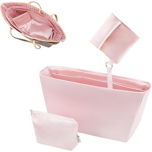 Fits for Neverfull Bag Insert Organizer For LV(GM,Pink)