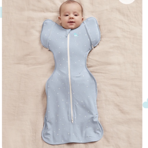 Swaddle Up™ Transition Bag 1.0 TOG Cotton Powder Blue Twinkle
