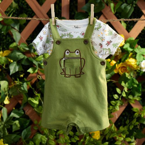 Infant Frog Shortall Set